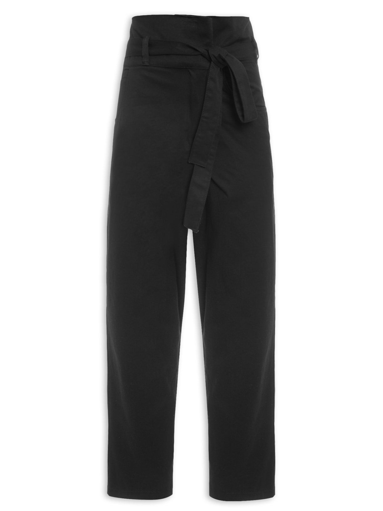 Calça Feminina Recortes Cotton - Preto