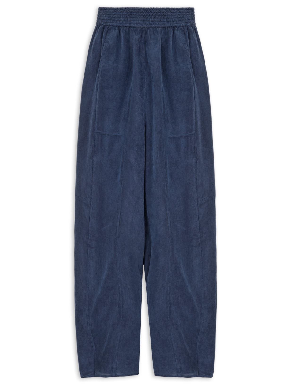 Calça Feminina Recortes Cupro – Azul Osklen