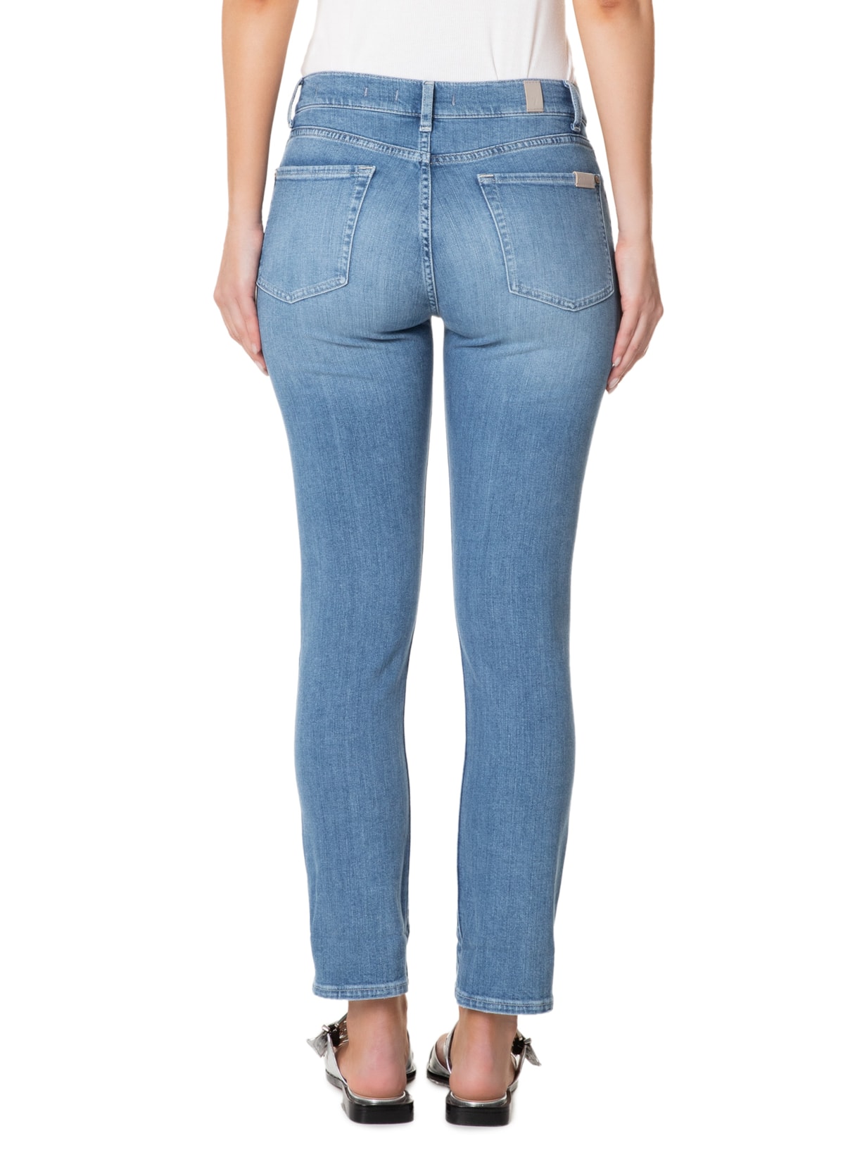 For All Mankind Calça Feminina Relaxed Skinny Slim Illusion