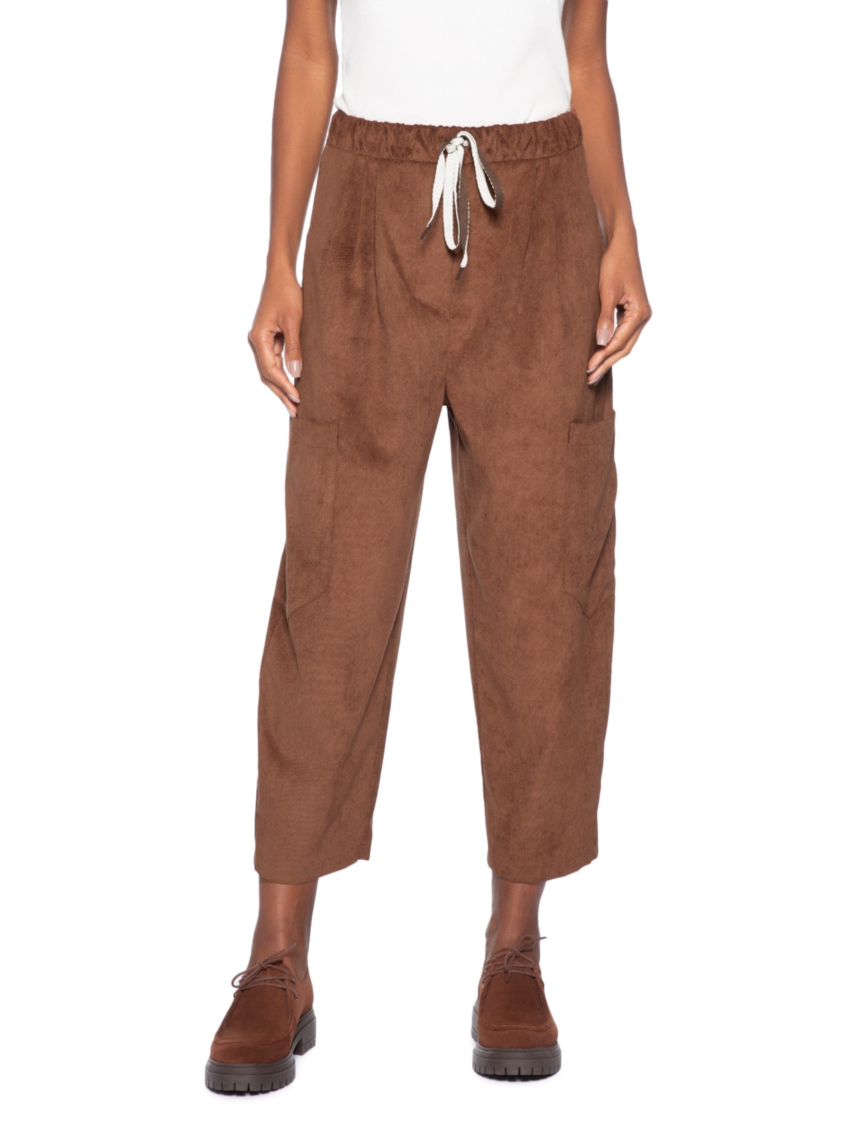 Calça Feminina Reluzir Marrom A.niemeyer