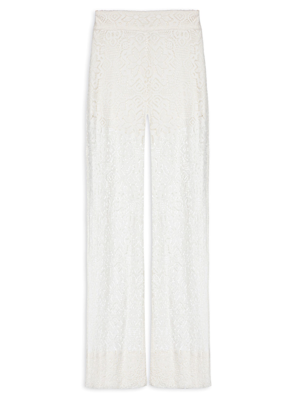 Calça Feminina Renda Artesanal - Branco