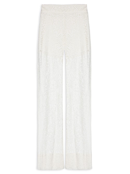 Calça Feminina Renda Artesanal - Branco