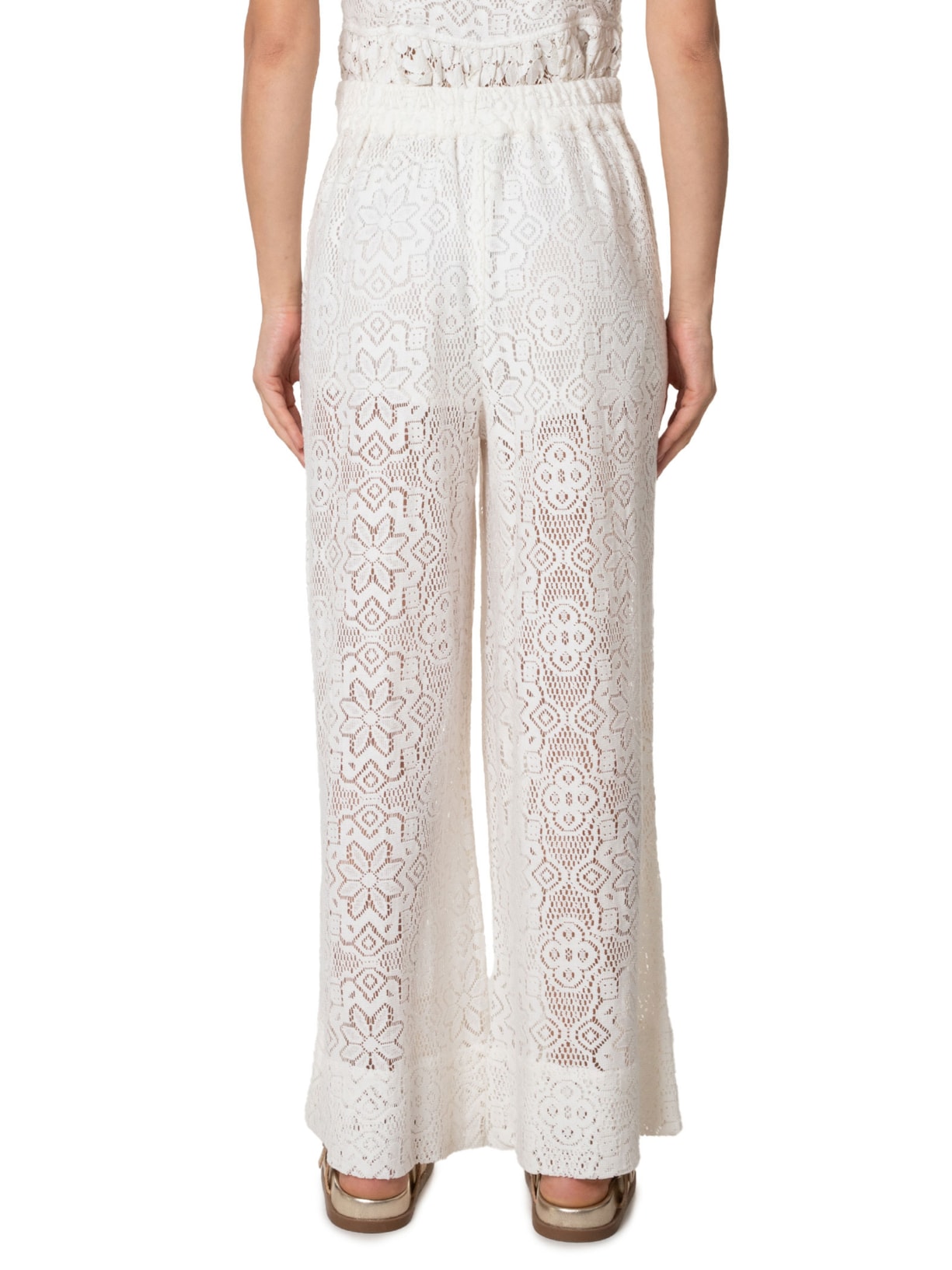 Calça Feminina Renda Artesanal Branco Farm