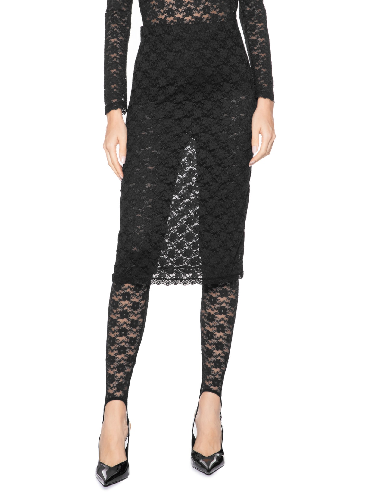 Calça Feminina Renda Laise Sansa Preto Nk