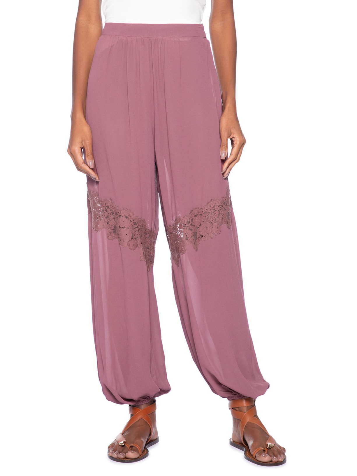 Calça Feminina Renda – Rosa Animale