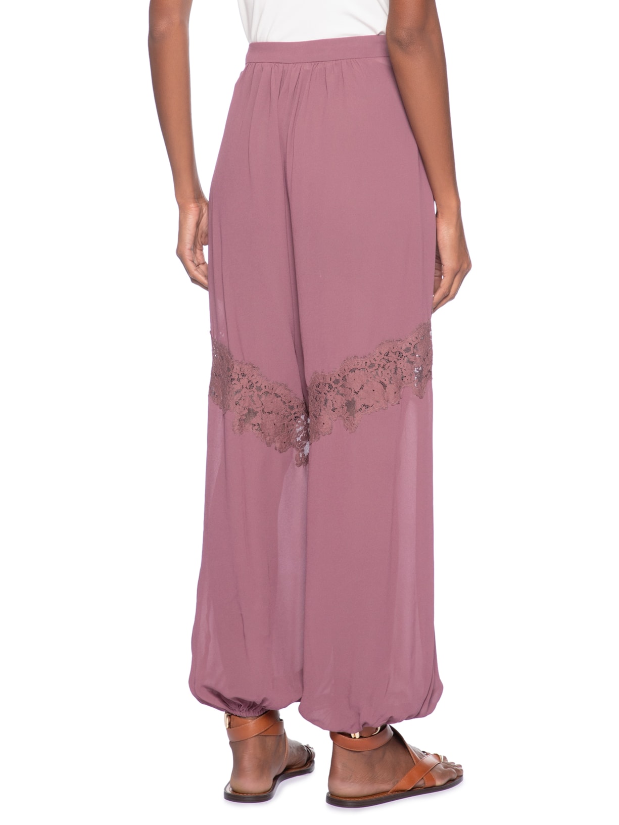 Calça Feminina Renda – Rosa Animale