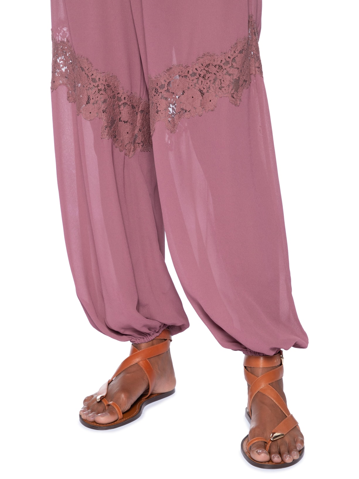Calça Feminina Renda – Rosa Animale