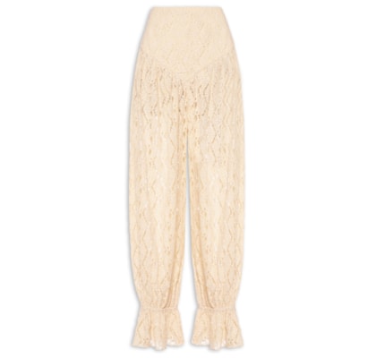 Calça Feminina Rendinha Azulejo - Bege