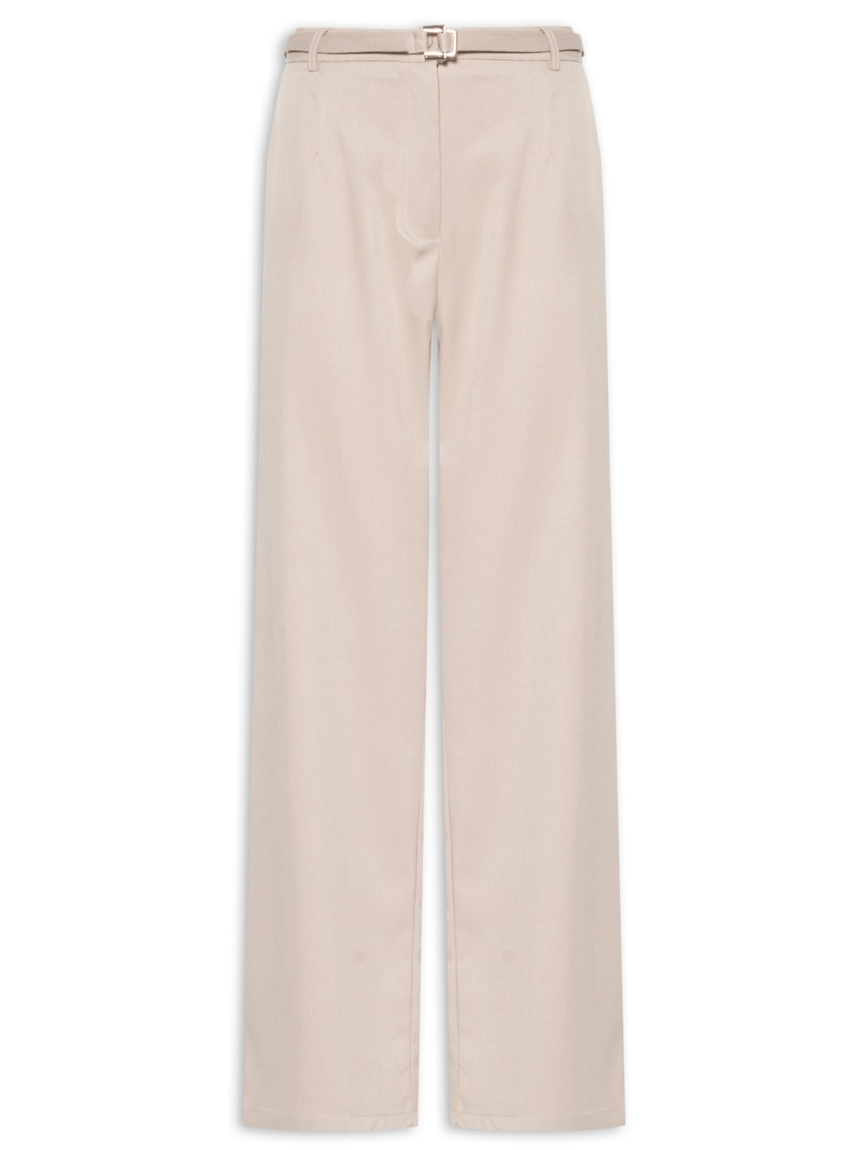 Calça Feminina Reta Alafaiataria - Bege