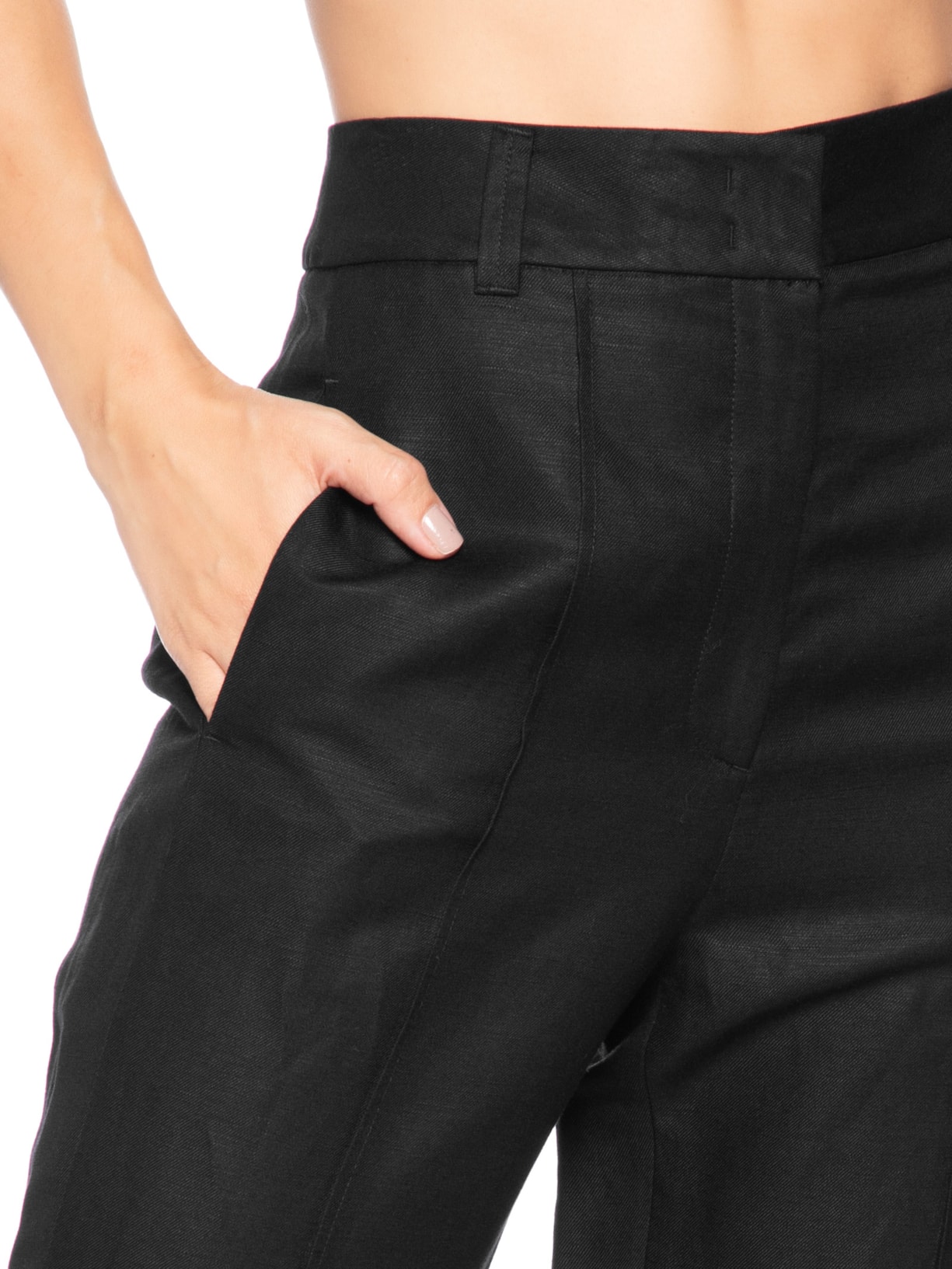 Calça Feminina Reta Alfaiataria Brumas Preto Animale