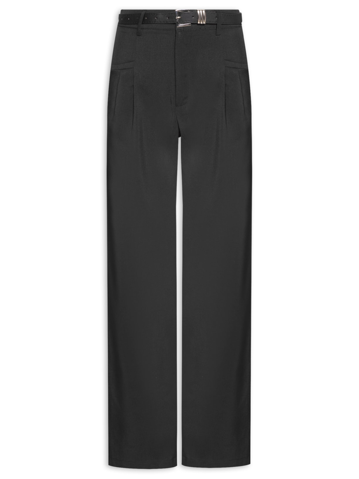 Calça Feminina Reta Alfaiataria - Preto