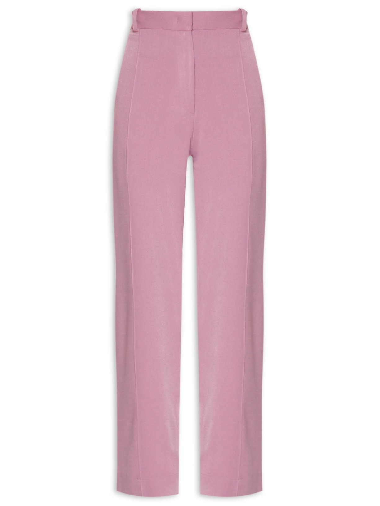 Calça Feminina Reta Alfaiataria - Rosa