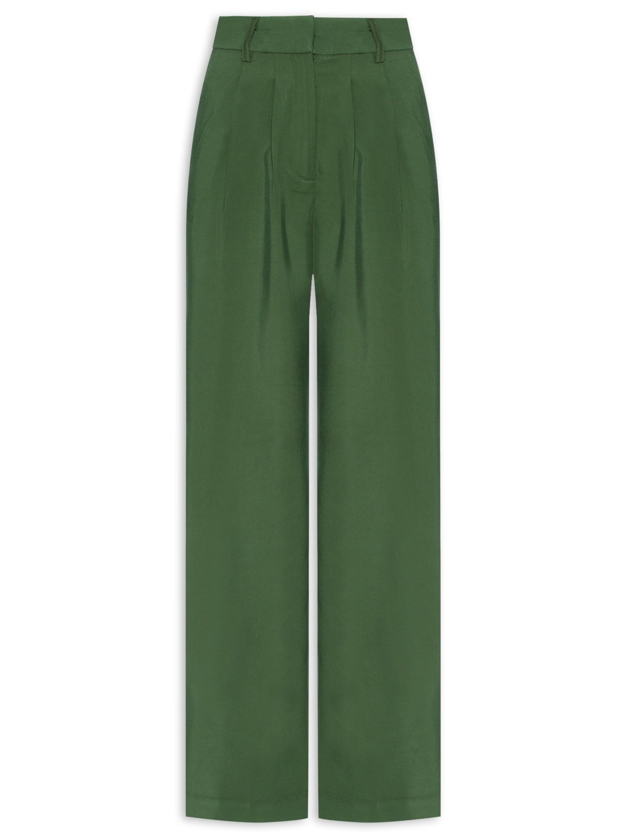 Calça Feminina Reta Alfaiataria - Verde