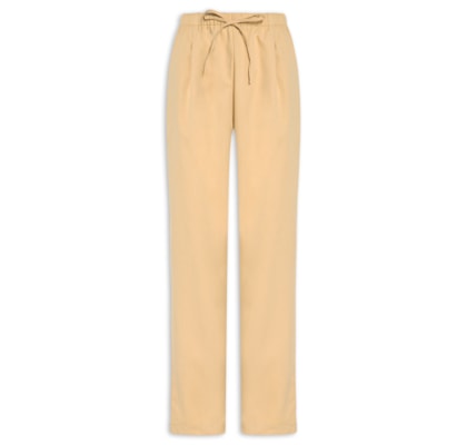 Calça Feminina Reta Básica - Bege