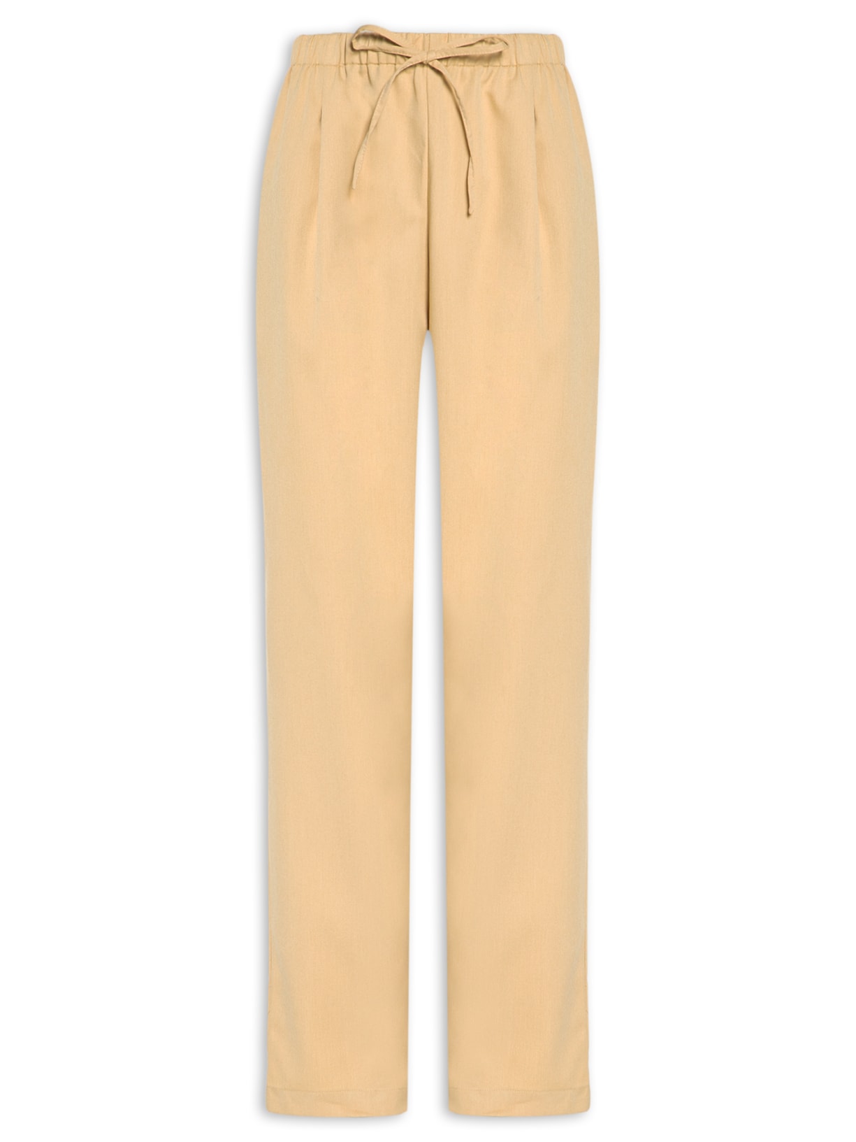 Calça Feminina Reta Básica - Bege