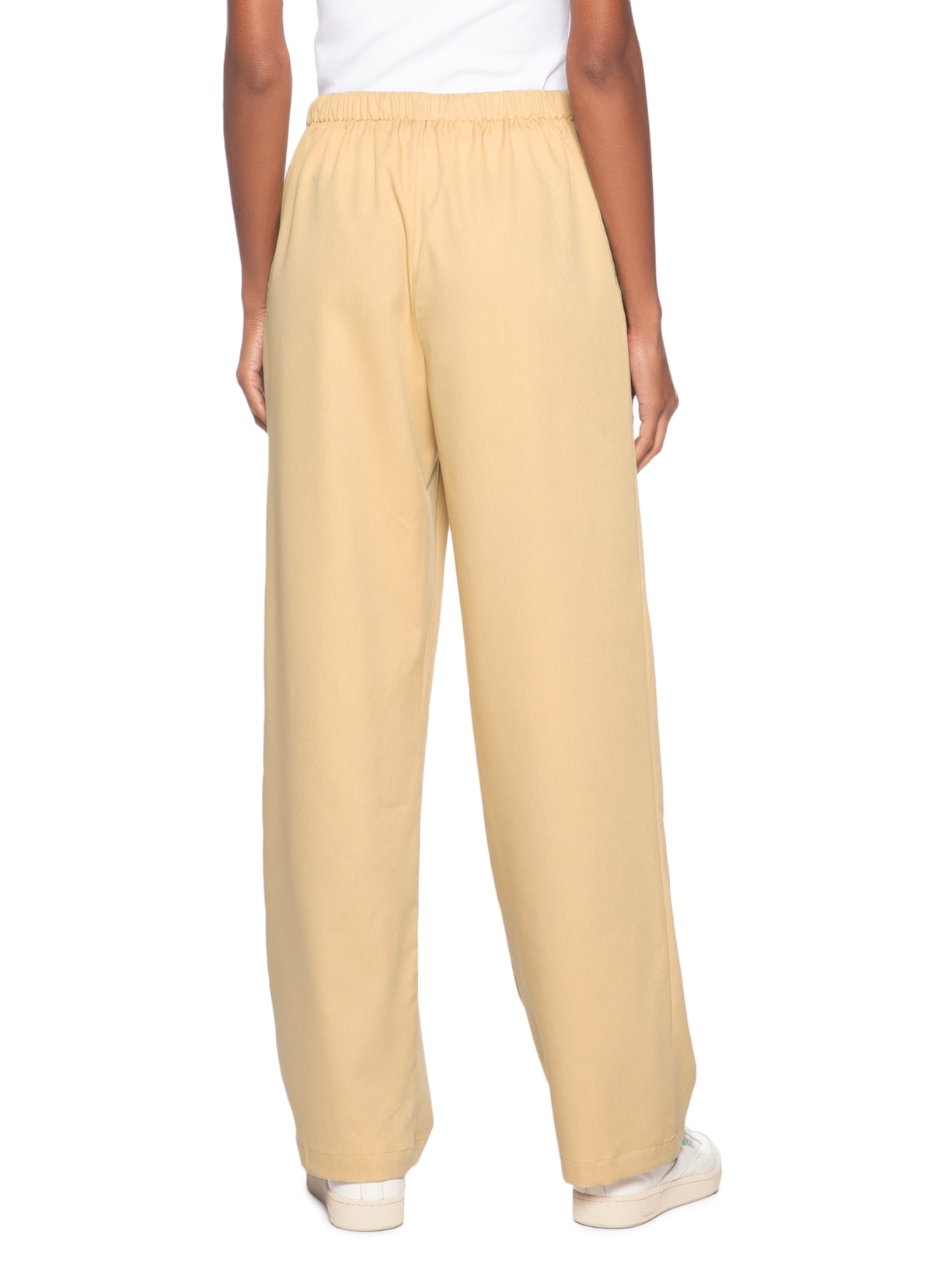 Calça Feminina Reta Básica Bege Basiq