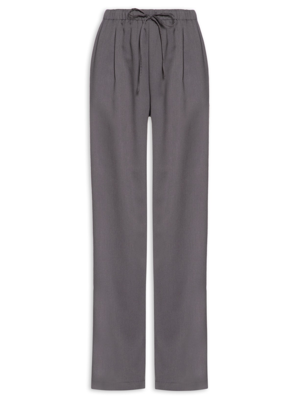 Calça Feminina Reta Básica - Cinza