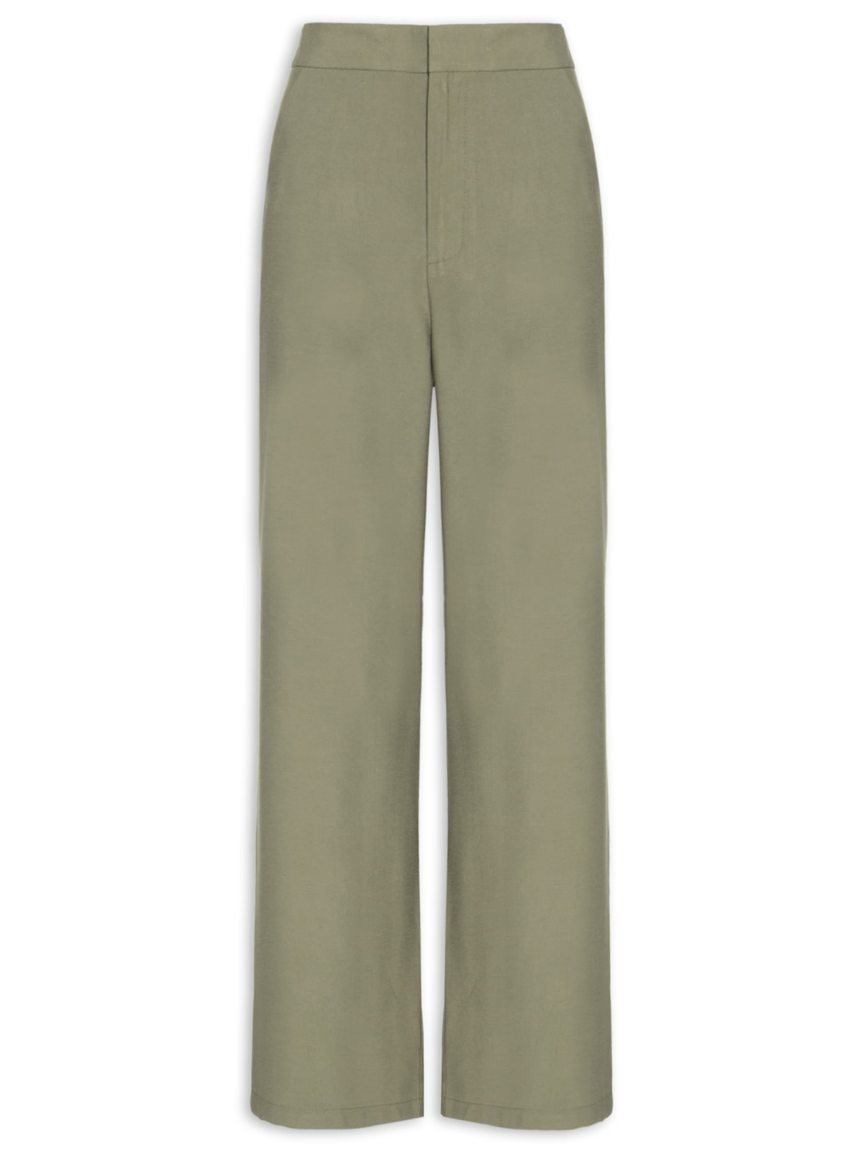 Calça Feminina Reta Básica - Marrom