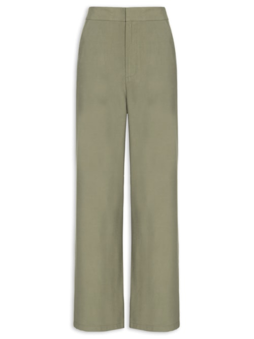 Calça Feminina Reta Básica - Marrom