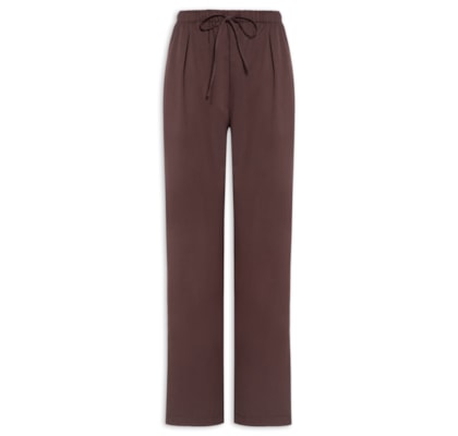 Calça Feminina Reta Básica - Marrom