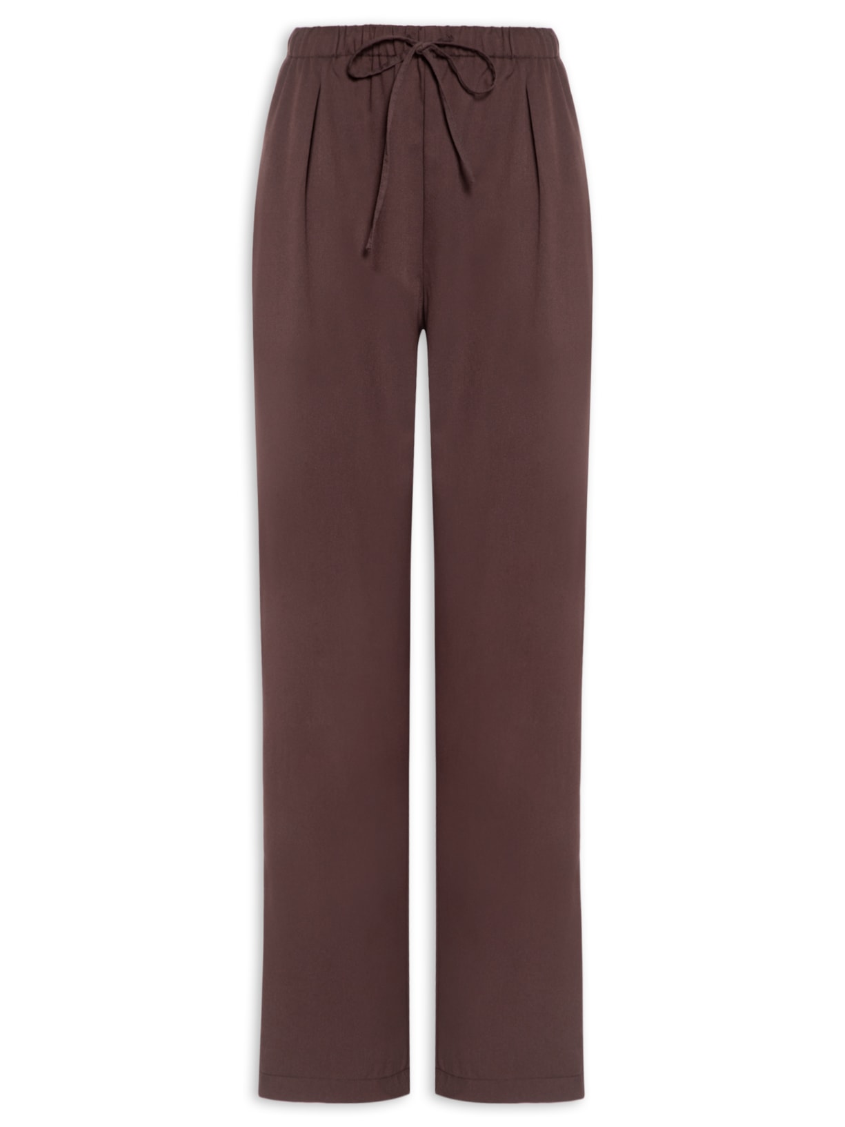 Calça Feminina Reta Básica - Marrom