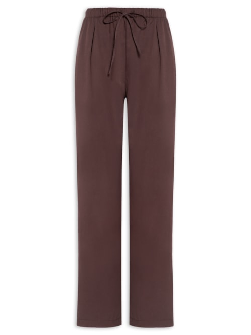 Calça Feminina Reta Básica - Marrom