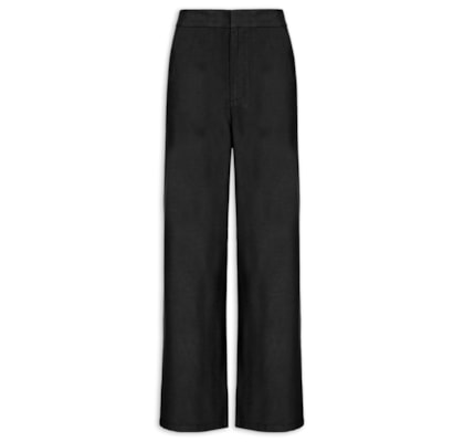Calça Feminina Reta Básica - Preto