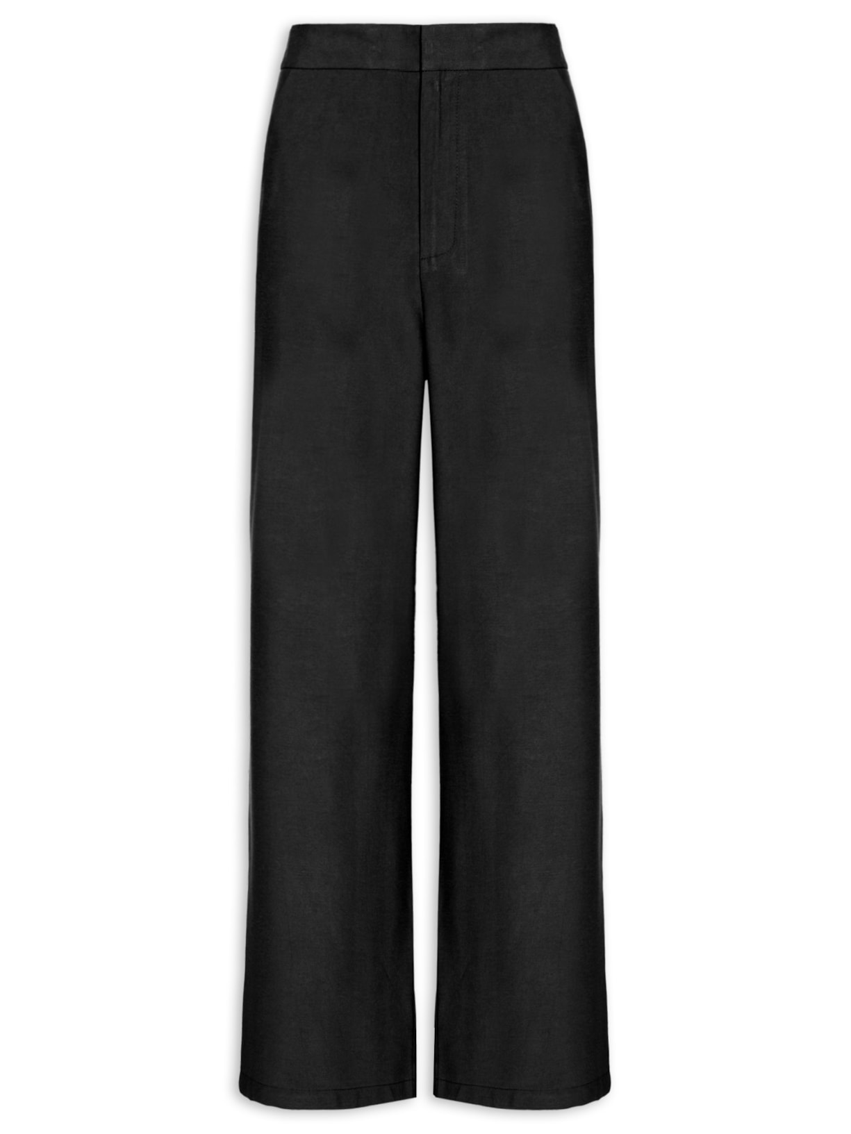 Calça Feminina Reta Básica - Preto