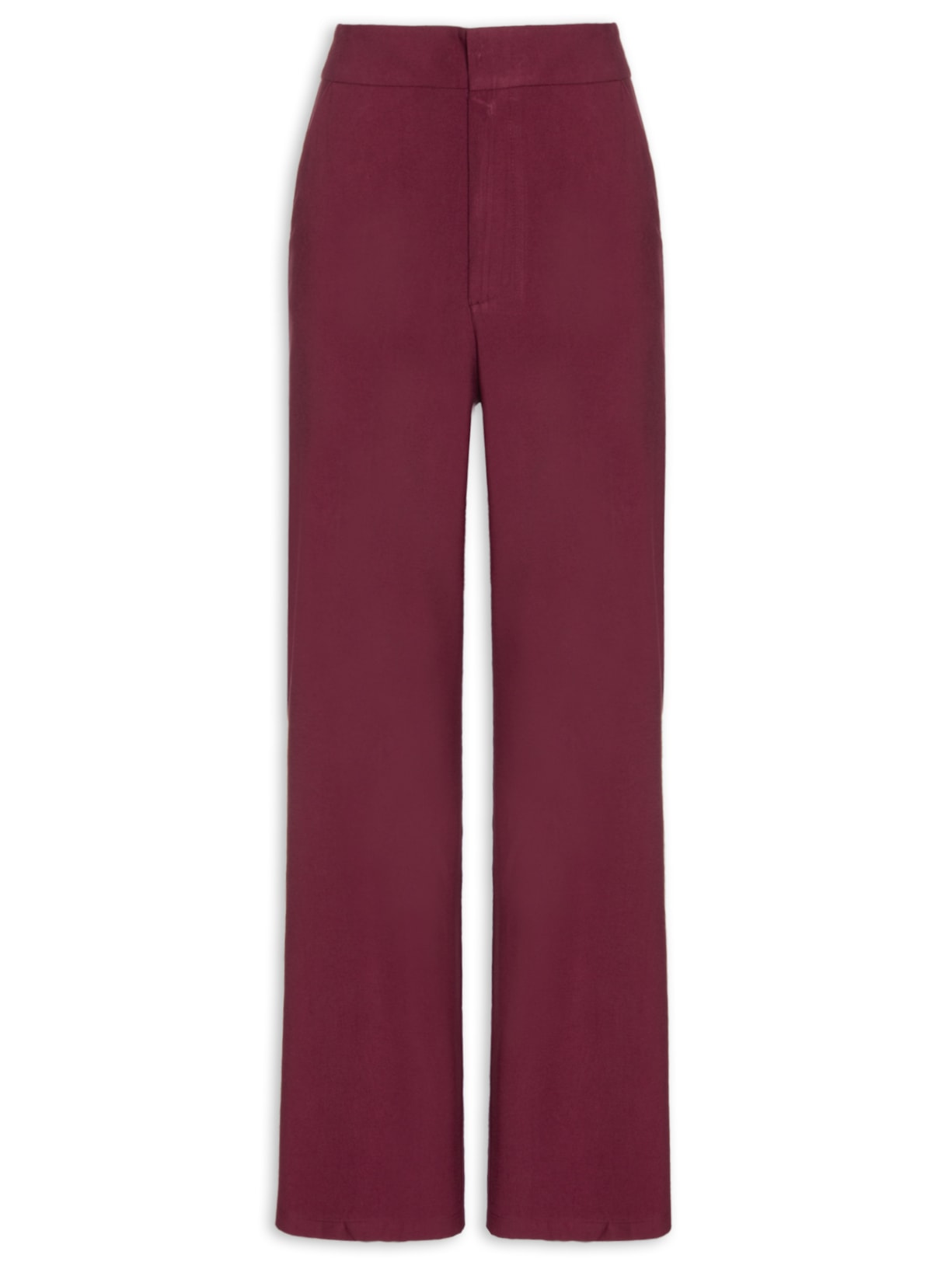 Calça Feminina Reta Básica Vermelho Basiq