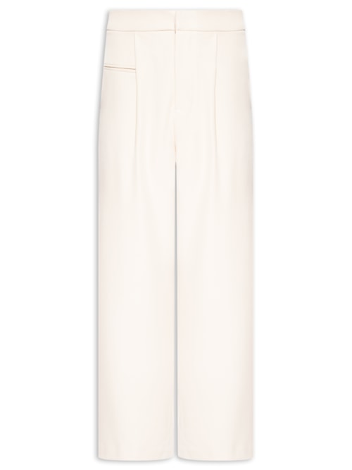 Calça Feminina Reta - Bege