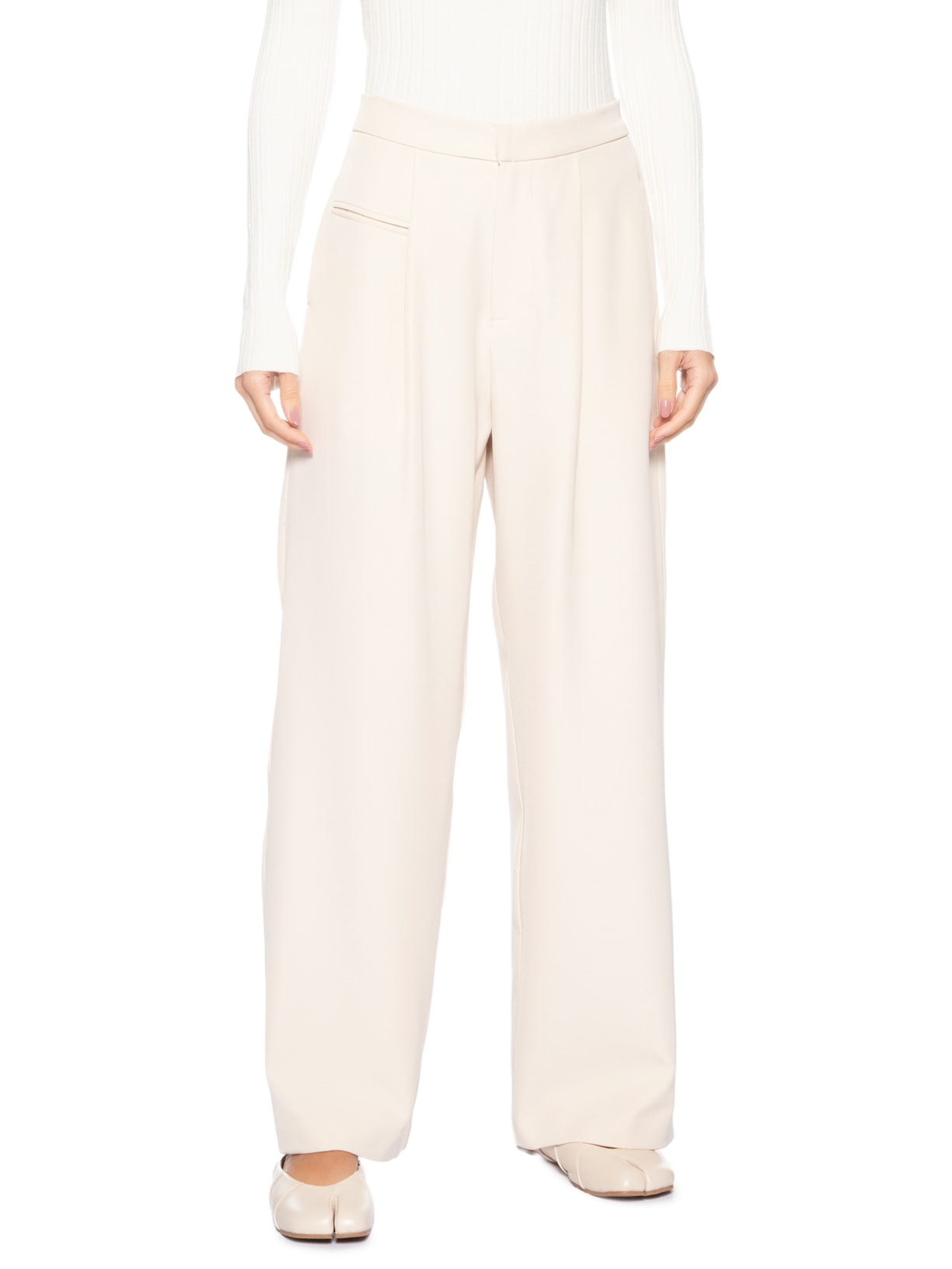 Calça Feminina Reta Bege Market 33