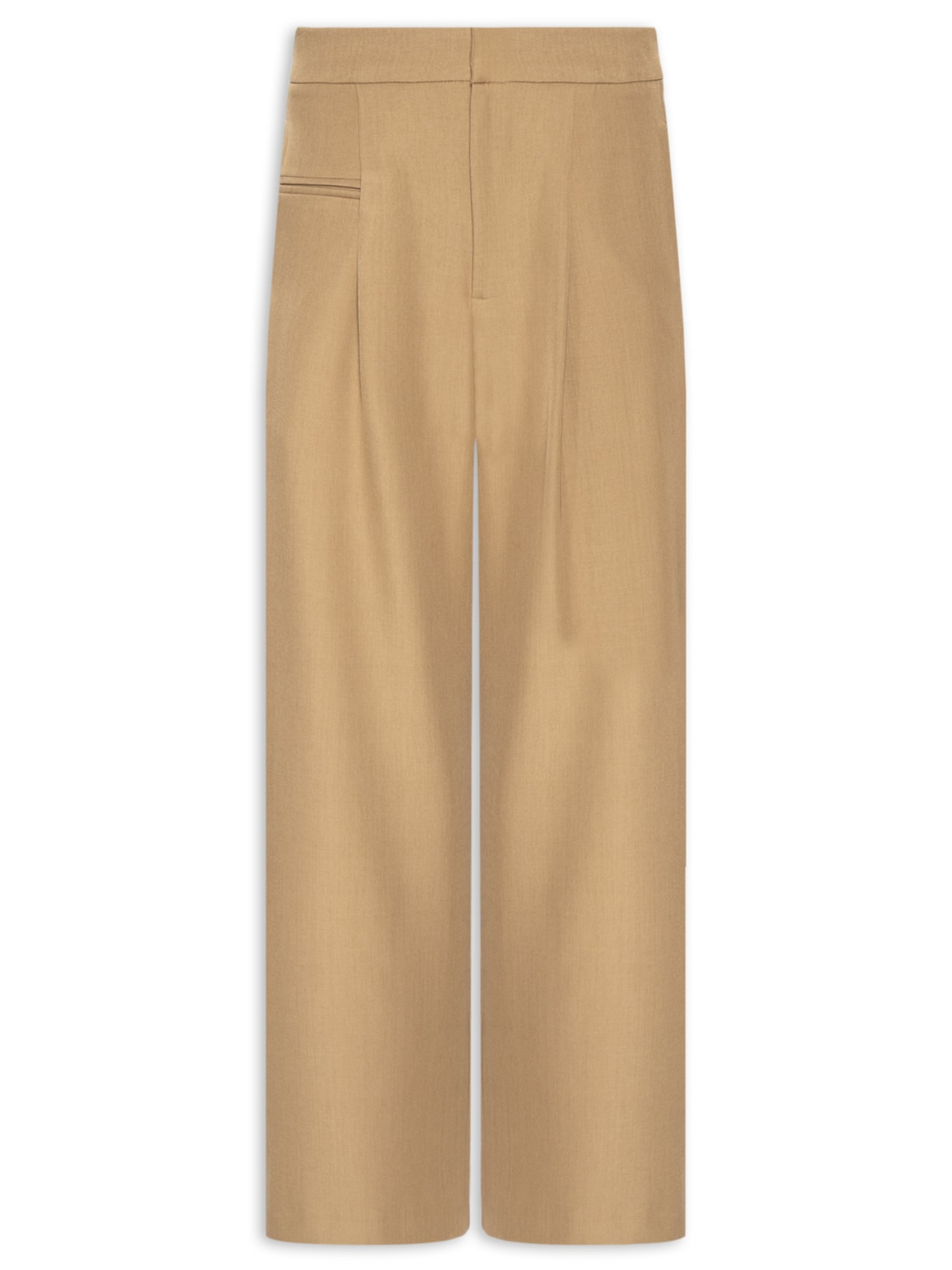 Calça Feminina Reta Bege Market 33