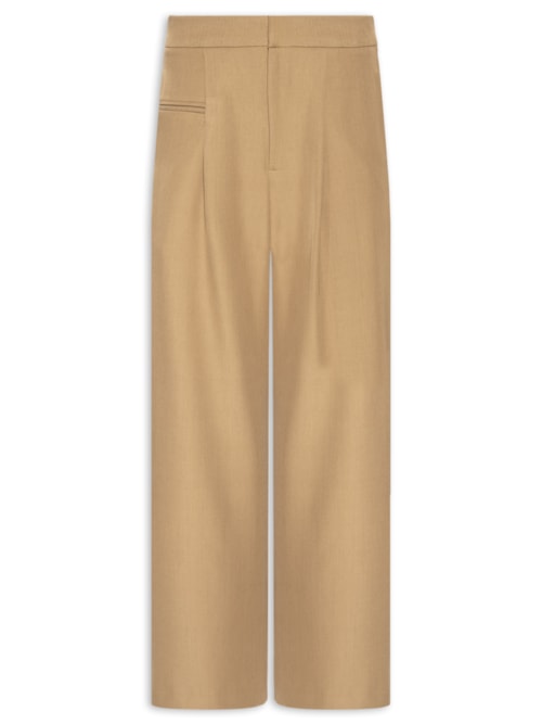 Calça Feminina Reta - Bege