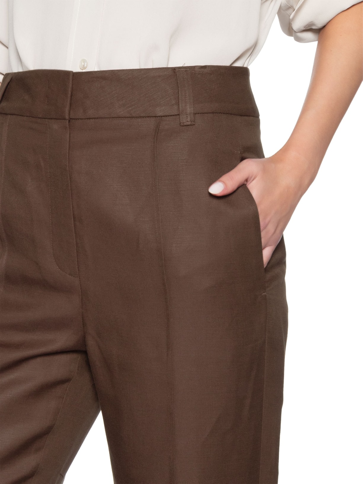 Calça Feminina Reta Brumas Color Marrom Animale