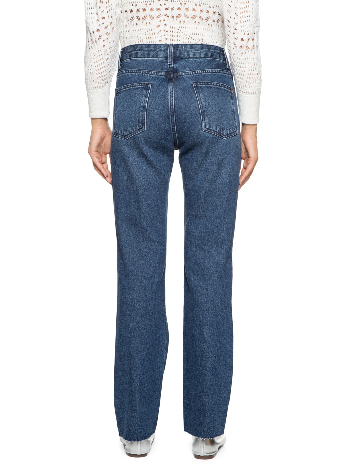 Calça Feminina Reta Catarina Azul Le Lis