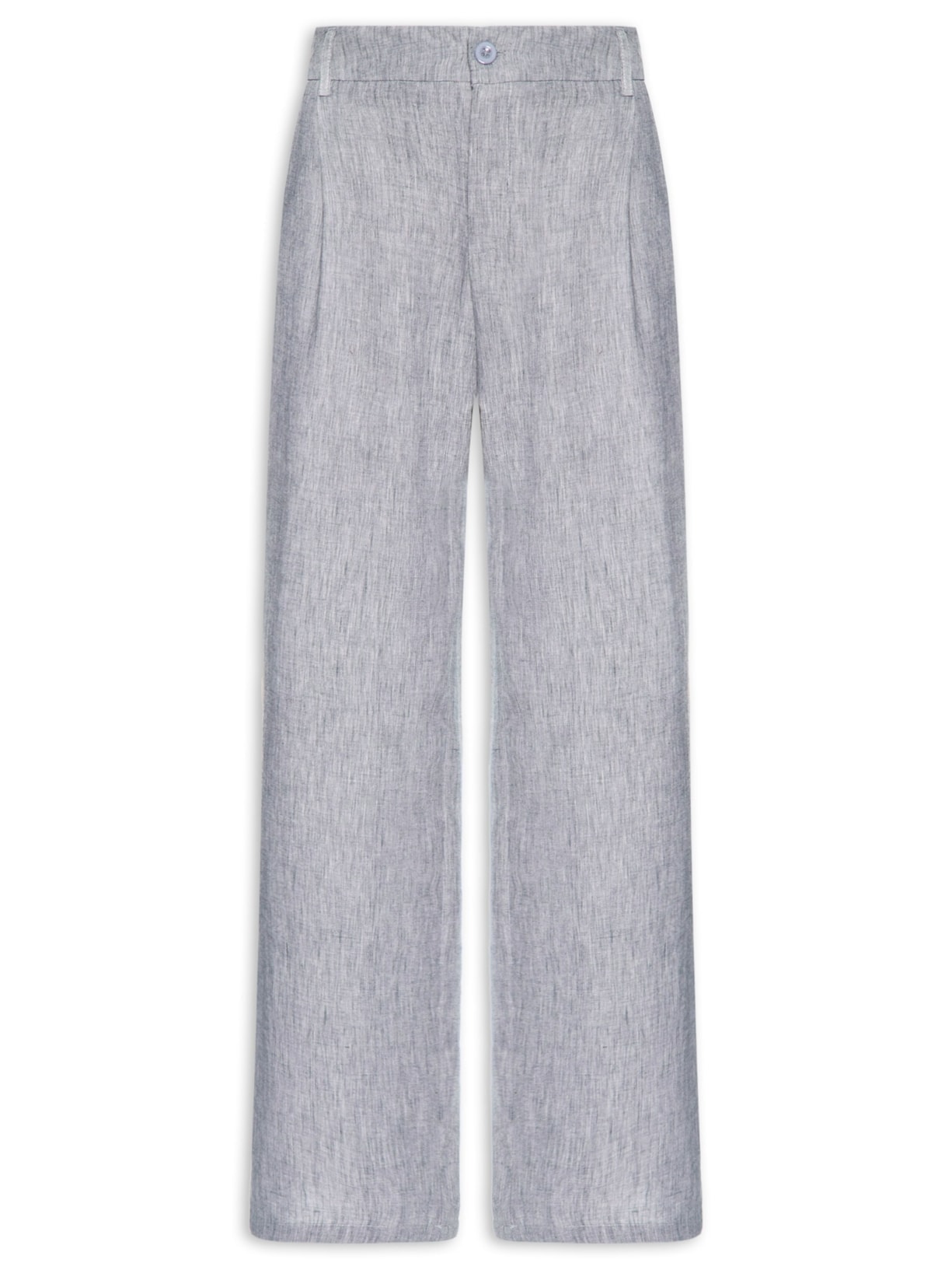 Calça Feminina Reta Cinza Basiq