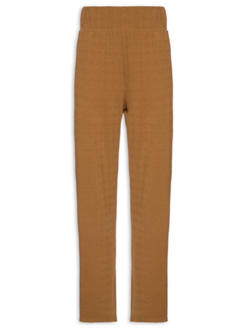 Calça Feminina Reta Com Bolso - Bege