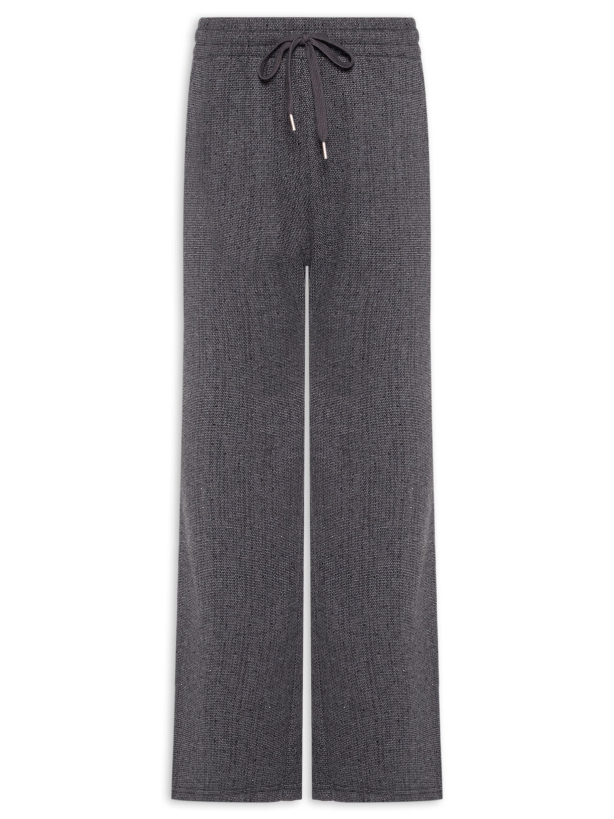 Calça Feminina Reta Com Strass Cinza Market 33