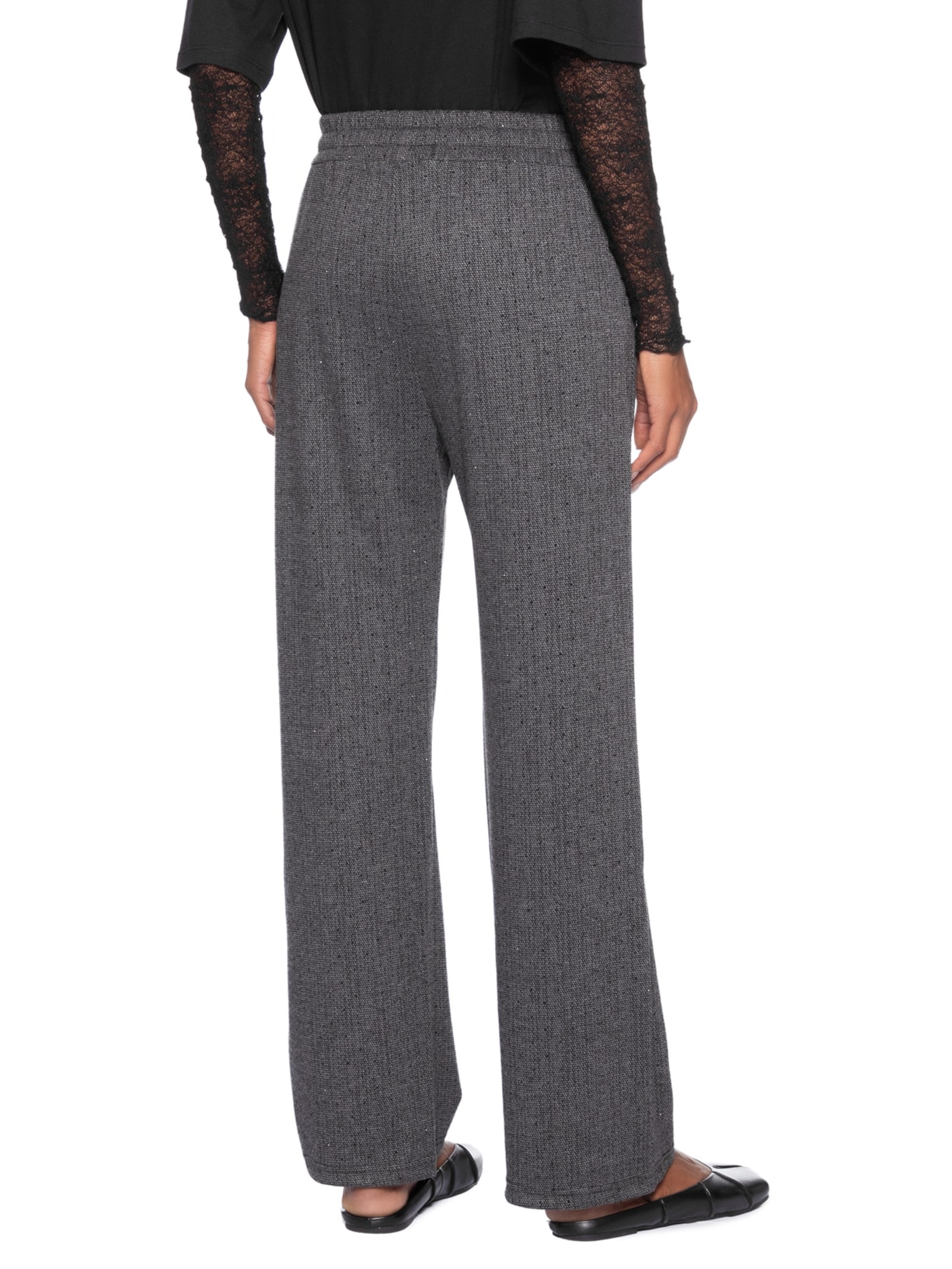 Calça Feminina Reta Com Strass Cinza Market 33