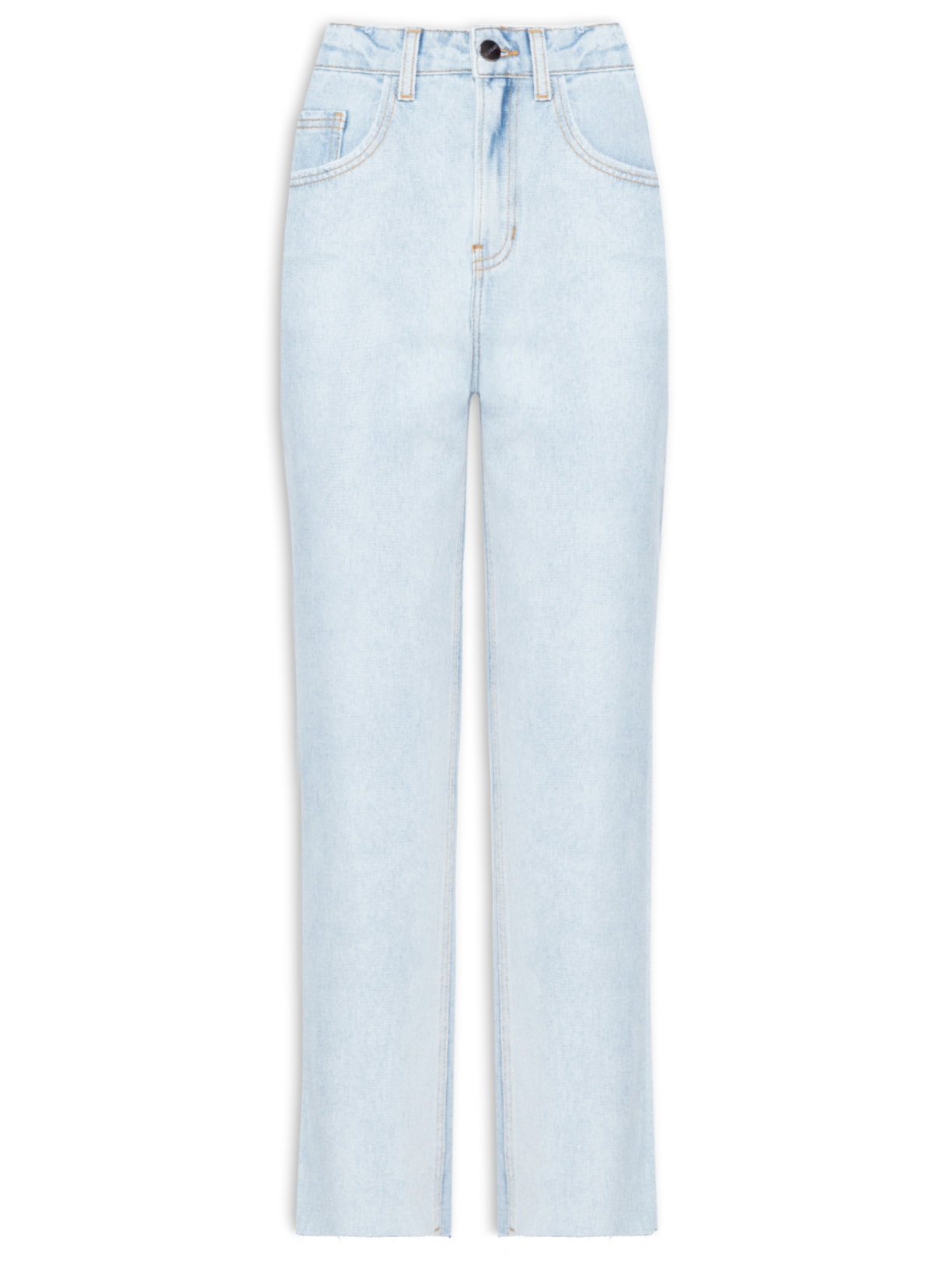 Calça Feminina Reta Curta Rebecca - Azul