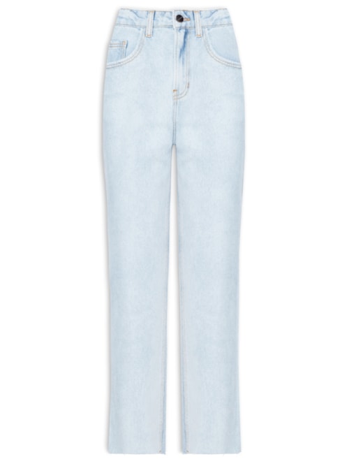 Calça Feminina Reta Curta Rebecca - Azul