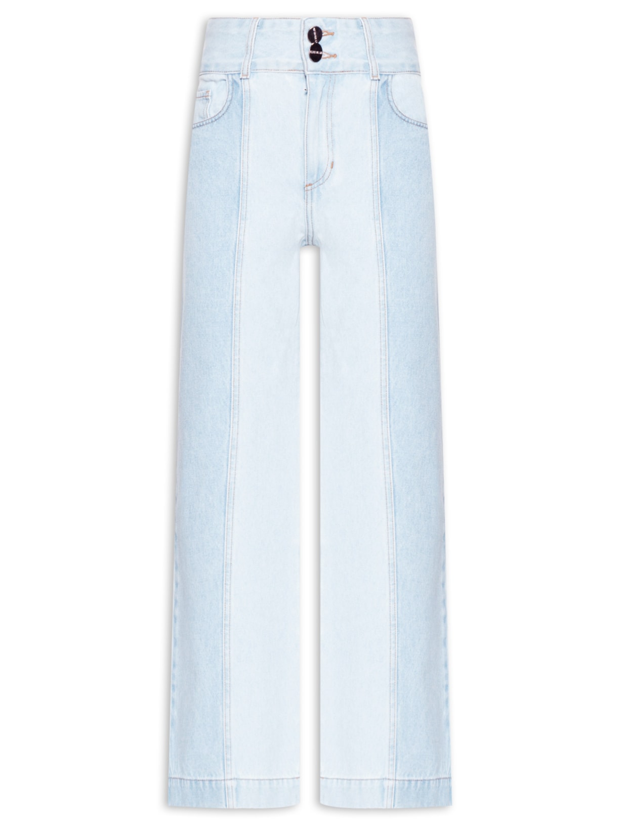 Calça Feminina Reta Curta Veronica - Azul