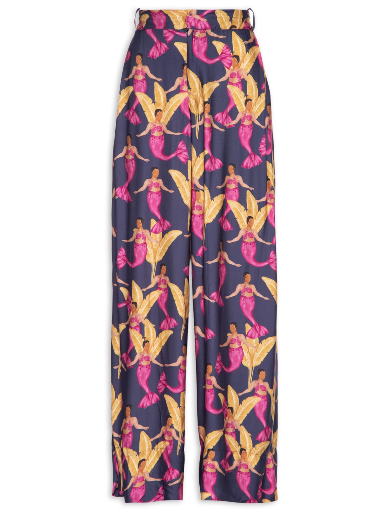 Calça Feminina Reta Dança Das Sereias - Azul