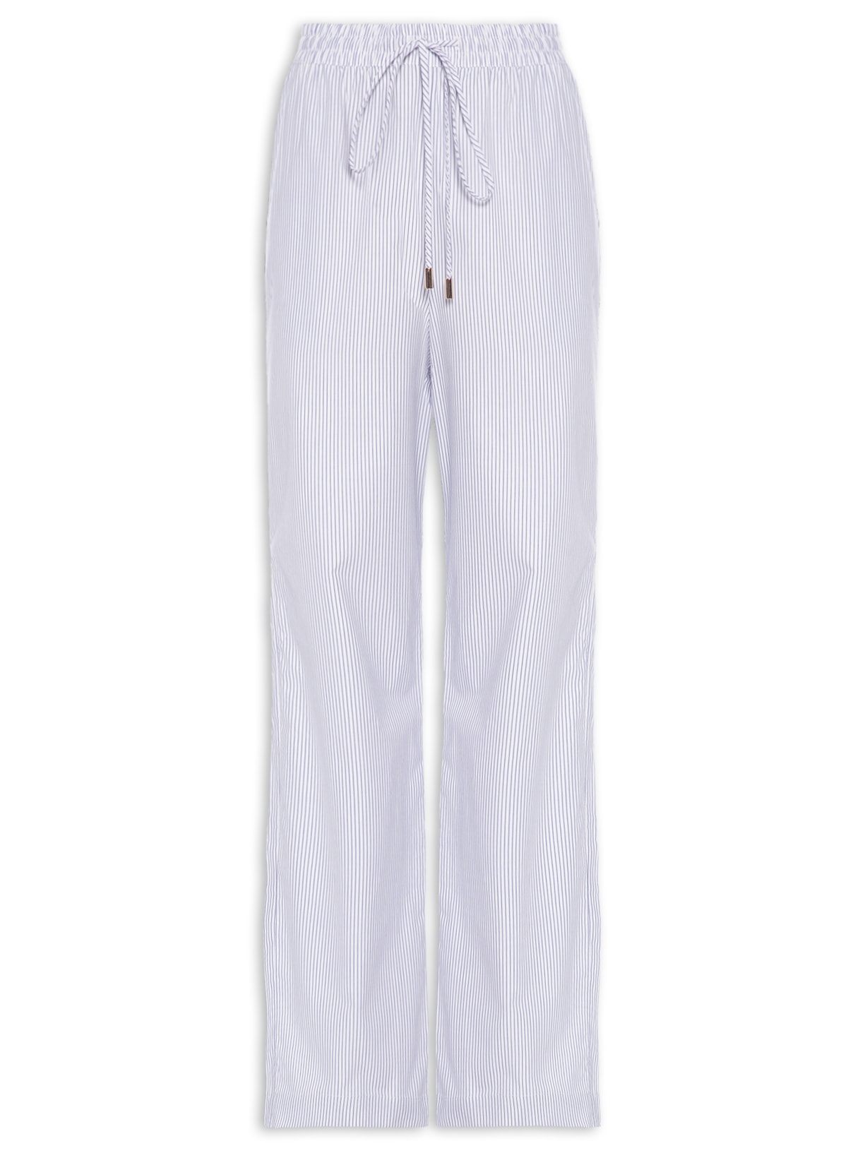 Calça Feminina Reta Elástico Azul Lenny Niemeyer