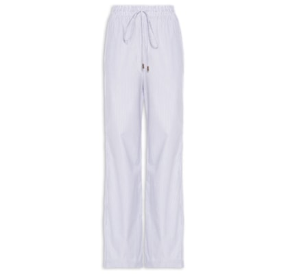 Calça Feminina Reta Elástico - Azul