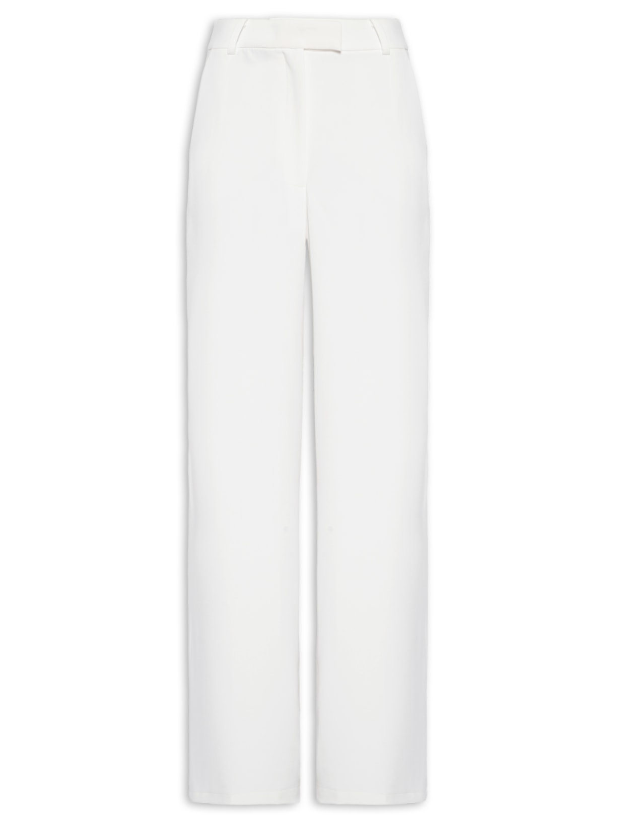 Calça Feminina Reta Em Alfaiataria - Off White
