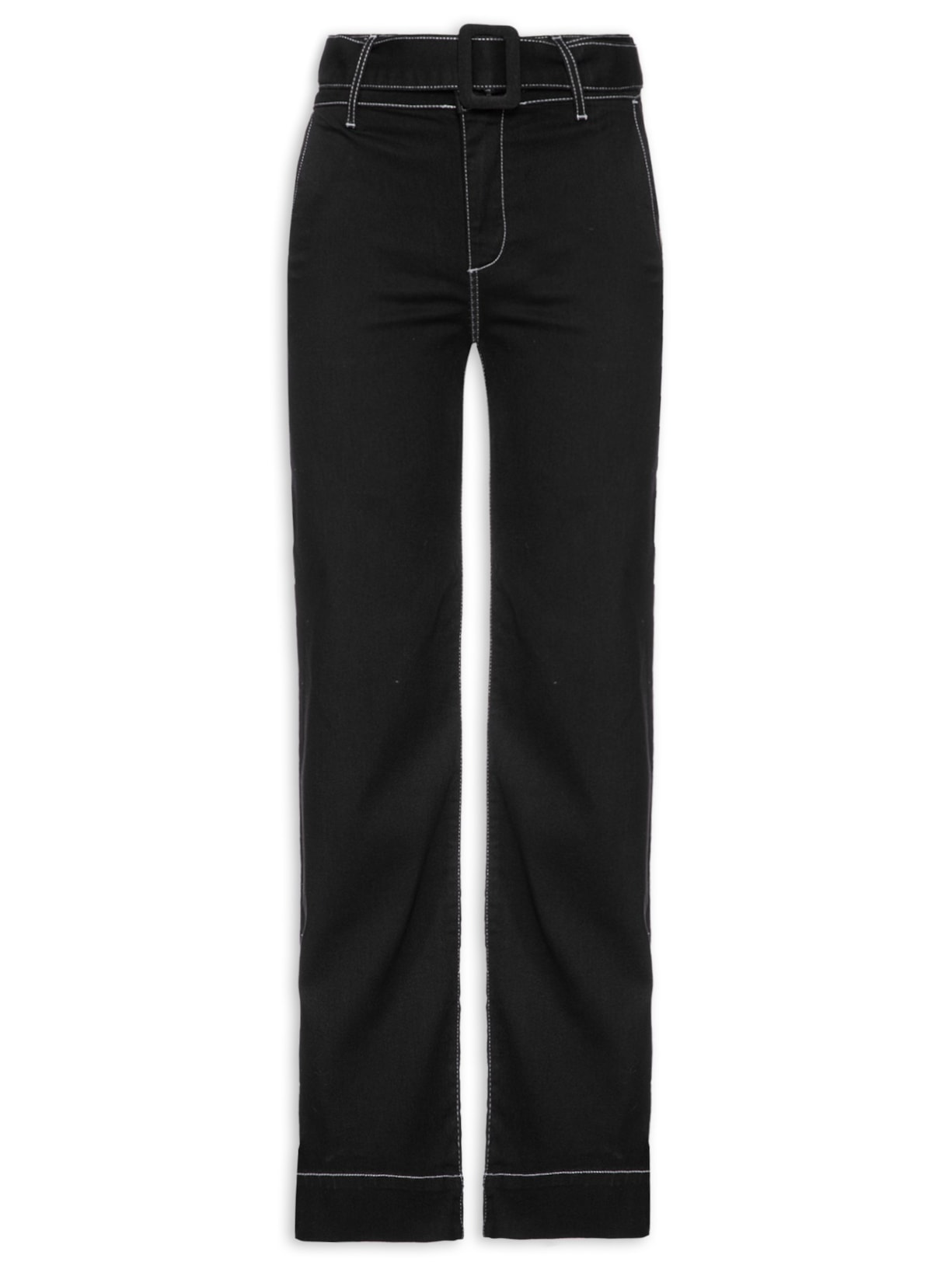 Calça Feminina Reta Joana - Preto