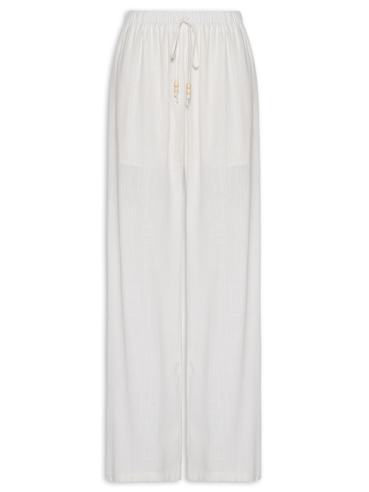 Calça Feminina Reta Leve Branco Basiq