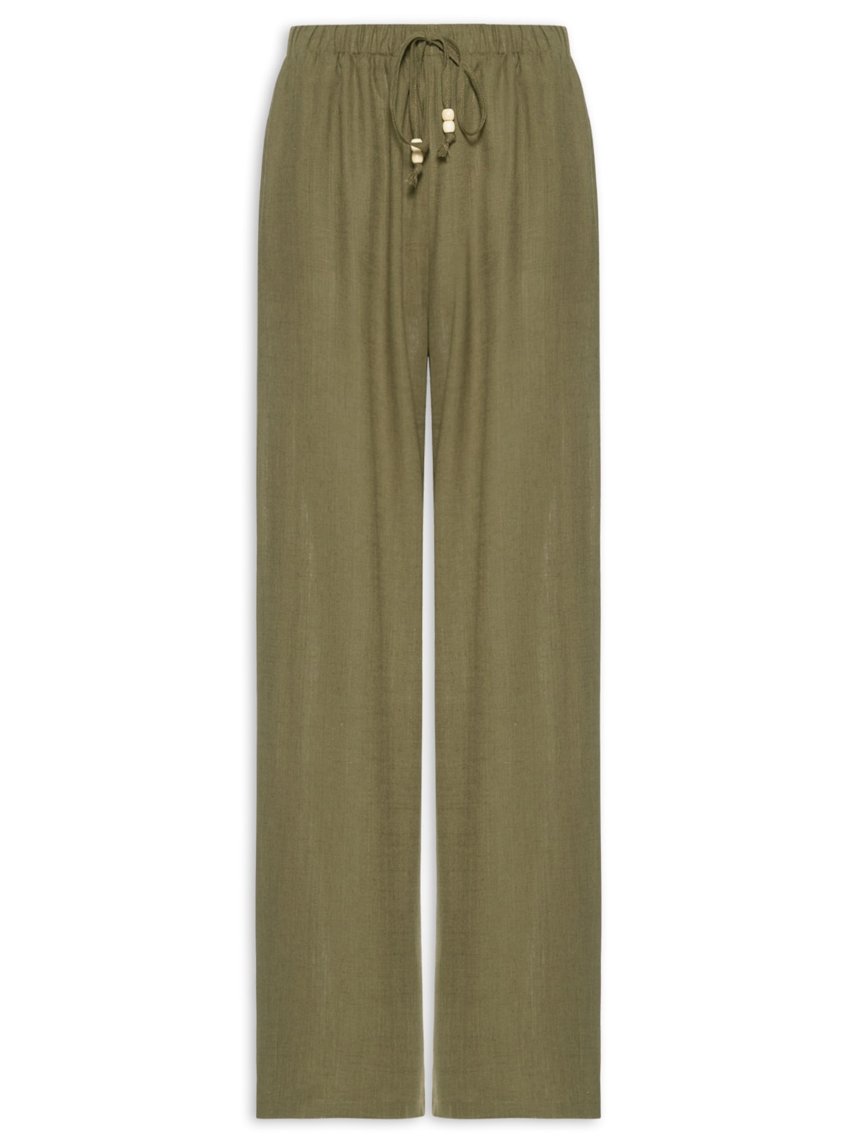 Calça Feminina Reta Leve – Verde Basiq