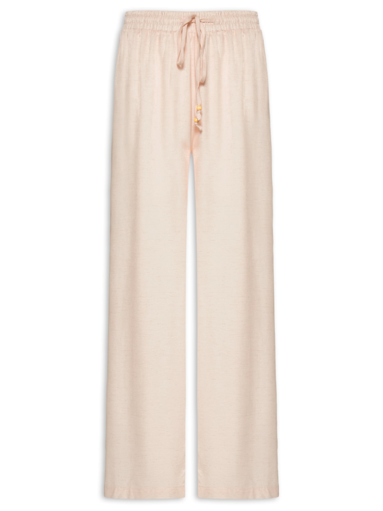 Calça Feminina Reta Linho Rosa Basiq